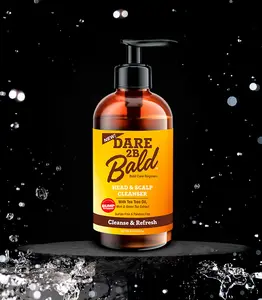 Dare 2B Bald Head & Scalp Cleanser with Tea Tree, Menthol, and Green Tea - Cleansing