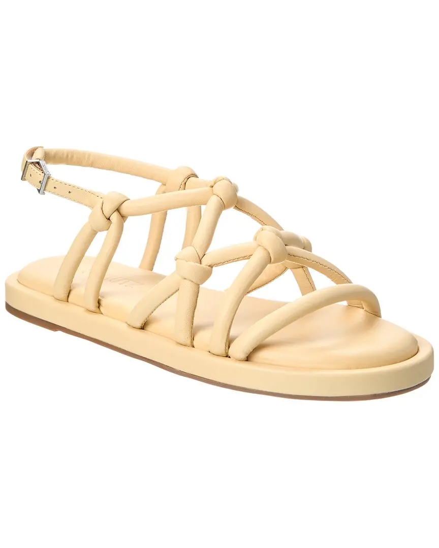 Schutz Janet Leather Flatform Sandal