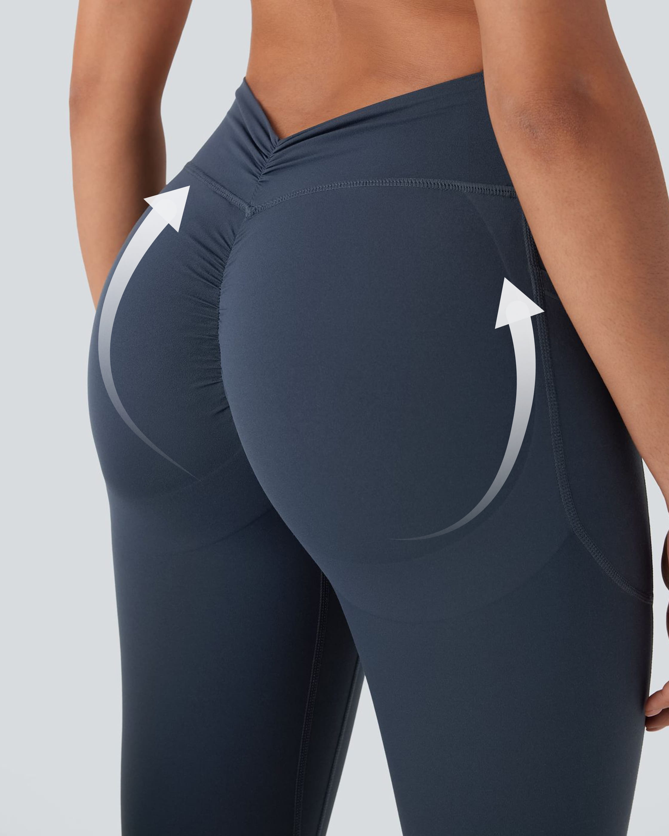 Halara UltraSculpt High Waisted Tummy Control Butt Lifting Ruched Pocket Shaping Yoga Leggings