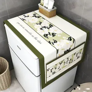 Fabric Towel Cover, American Style Washing Machine Dustproof Cover Cloth, New Full-Automatic Dryer Top High-End Roller Fabric Towel
