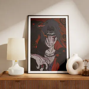 Uchiha Itachi Poster, Naruto Poster Art Printable Anime Poster  Printable Wall Art, No Frame, Free Shipping
