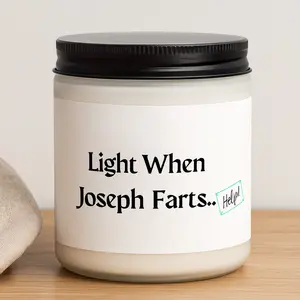 Fart Candle gifts, Personalized custom gifts for dad, him, husband, brother – Funny Dad Gift, Unique Scented Candle for dad Birthday, Christmas, Father’s Day, or Holiday – Hilarious Sarcastic Gift for Dad, Stepdad, or Father-in-Law, Dad joke gifts