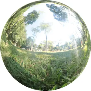 Hollow Sphere Stainless Steel Gazing Globe Mirror Ball for Garden Home Outdoor 4.7 Inch