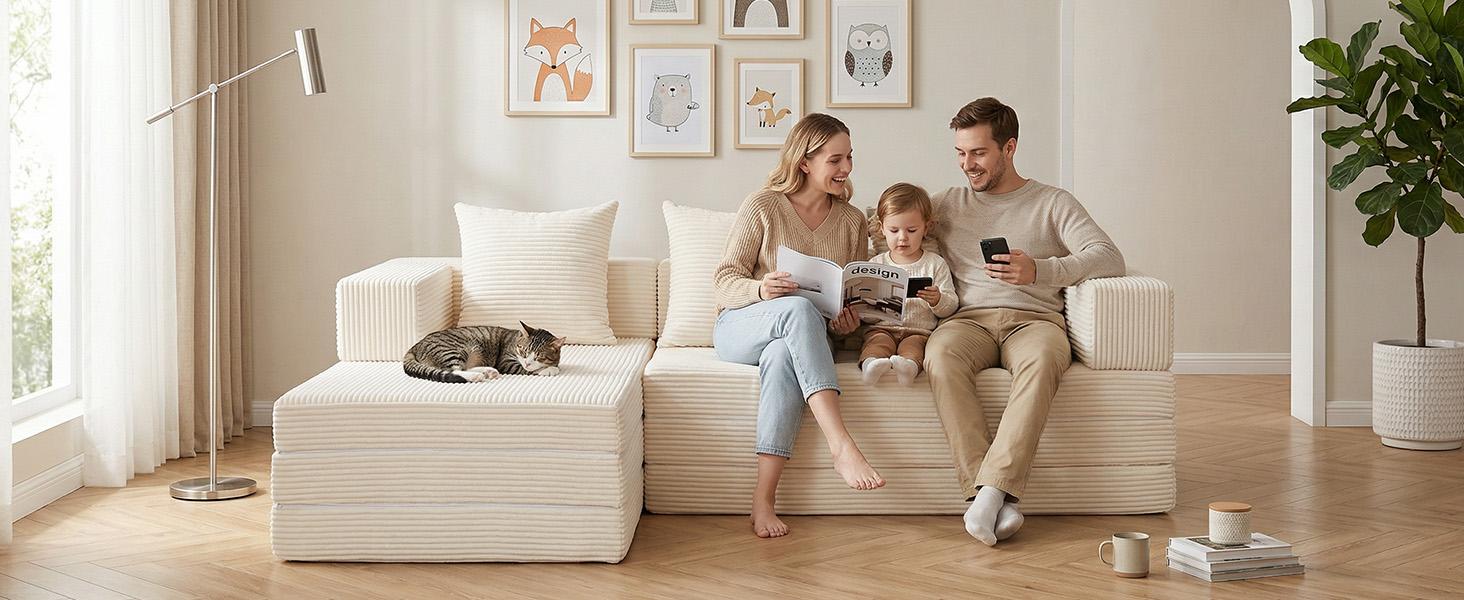 Winzoo DIY Folding Boneless Couch,Oversized Convertible Modular Sectional Sofa Bed,Modern Cloud Couch,Sleeper Sofa,Futon for Small Spaces Apartment Winzoo DIY Folding Boneless Couch,Oversized Convertible Modular Sectional Sofa Bed,Modern Cloud Couch,Sleeper Sofa,Futon for Small Spaces Apartment