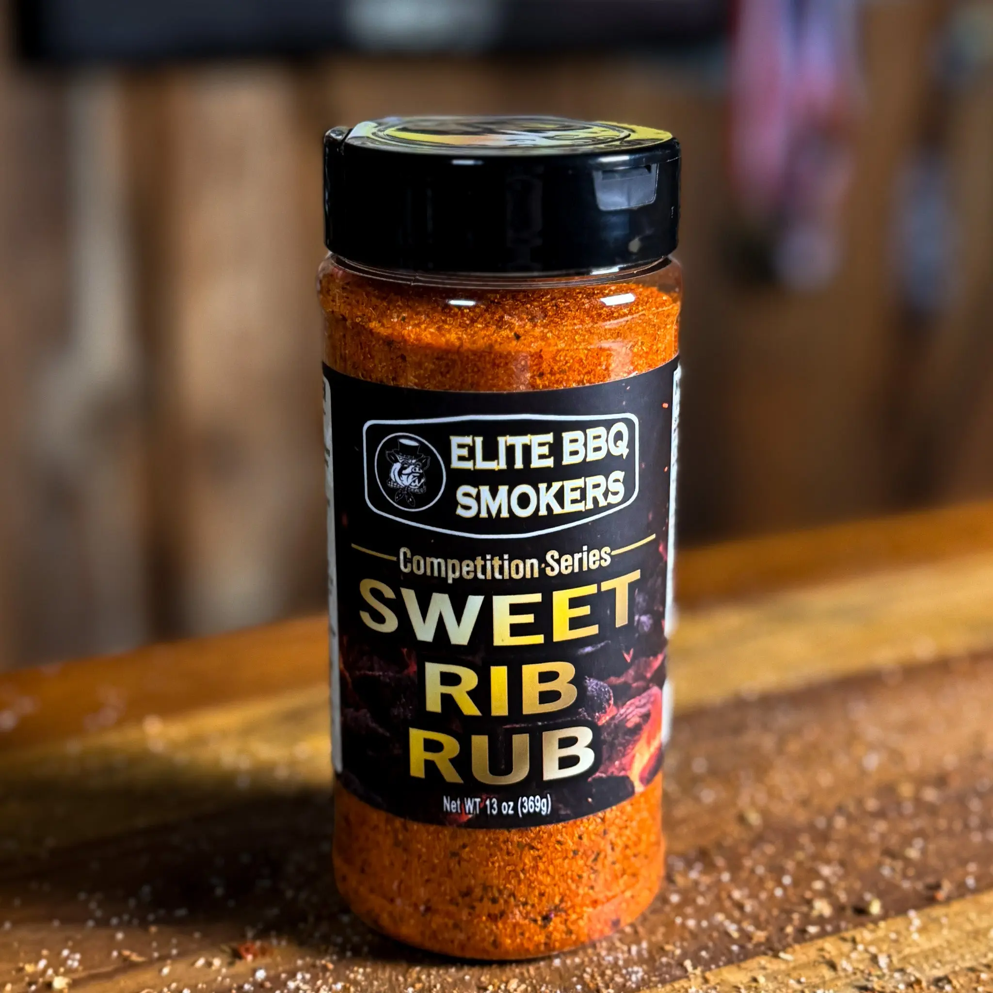 Sweet Rib: Elite BBQ Smokers Sweet Rib Rub a Competition BBQ Seasoning for Ribs, Pork, Chicken & Vegetables 13 oz