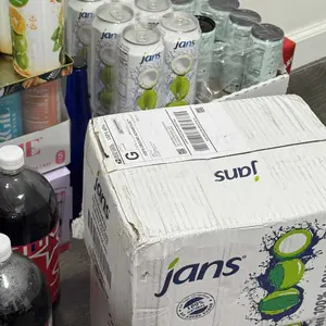 Jans 100% Coconut Water, NO Added Sugar, With Pulp 16.57 Fl Oz Refreshingly Delicious, Hydration with Electrolytes