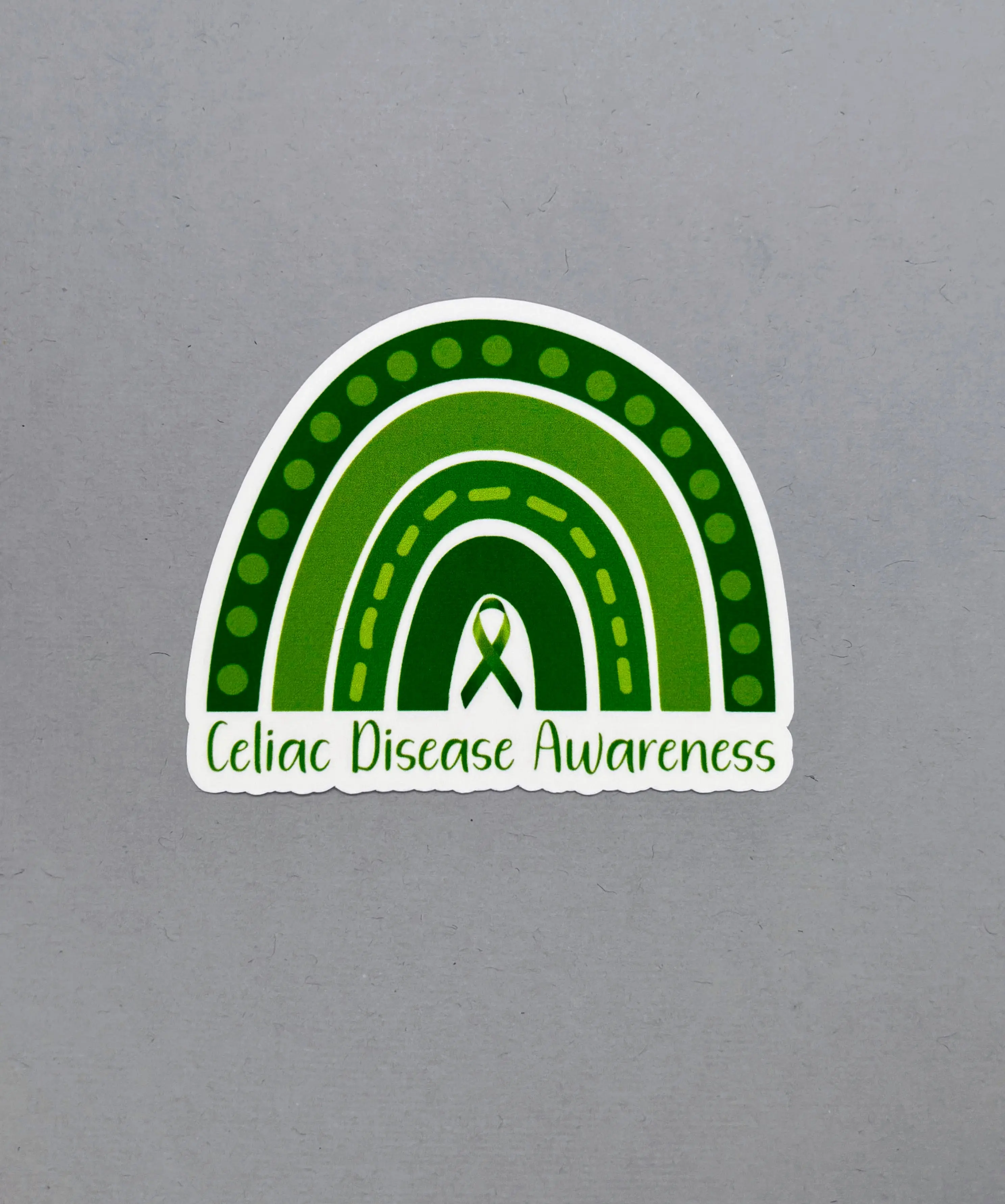 Celiac Disease Awareness Rainbow Sticker or Magnet