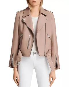 Allsaints Balfern Women's Leather Moto Jacket. Sz. M