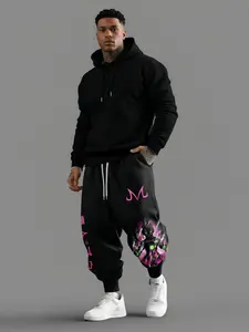 Men's Majin Buu Print Joggers, Women's Stylish Skinny Jogger Pants, Loose-Fit with Deep Pockets, Drawstring Waist, All Seasons