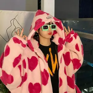 Blushful Heartfelt Fuzz Plush Jacket