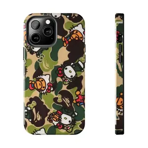 Camo Kitty Tough Phone Cases for iphone 15 14 13 12 11 X , pro max , plus , mini , Gifts for Him, Hunting