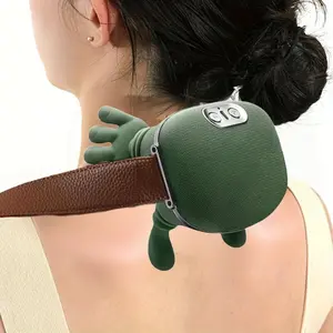 USB charging neck and shoulder heating massager, 6D hand simulated shoulder, neck and back massager, deep kneading massage for shoulders and legs, Suitable gifts for elders, elderly men and women, Usb Rechargeable Massagers
