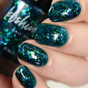 KBShimmer How Noble Jelly Flake Nail Polish