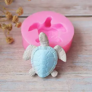 Cute Lovely Sea Turtle Shape Resin Casting Mold Ocean Theme Silicone Mold For DIY Crafts
