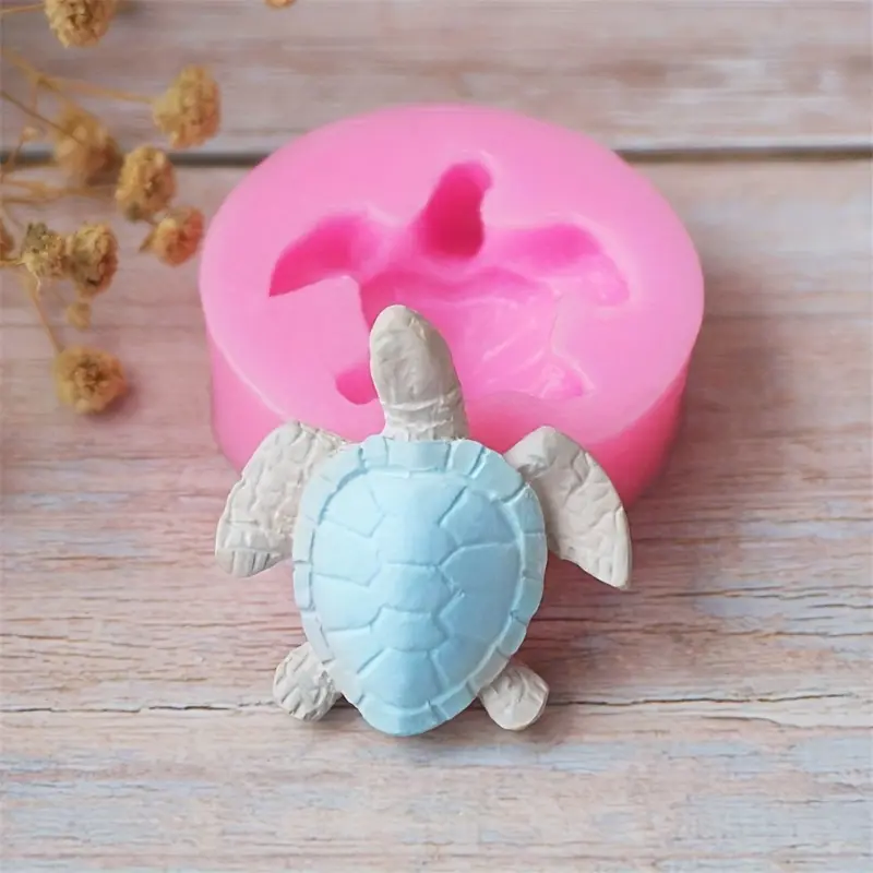 Cute Lovely Sea Turtle Shape Resin Casting Mold Ocean Theme Silicone Mold For DIY Crafts