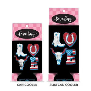 Love Americana Can Cooler