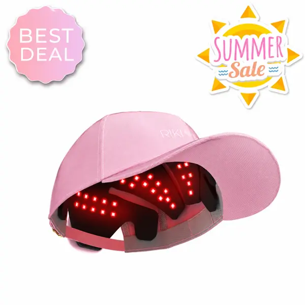 RIKI LED Therapy Hat - Hair Growth with Targeted Red Light Wavelengths, Lightweight & Comfortable Design for Enhanced Hair Health
