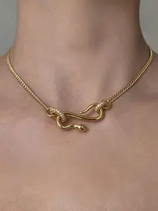 Snake Design Pendant Cuban Chain Necklace for Women & Men, Stainless Steel Jewelry for Party, Daily Clothing Decor, Trendy All-match & Exquisite Jewelry for Birthday Gift