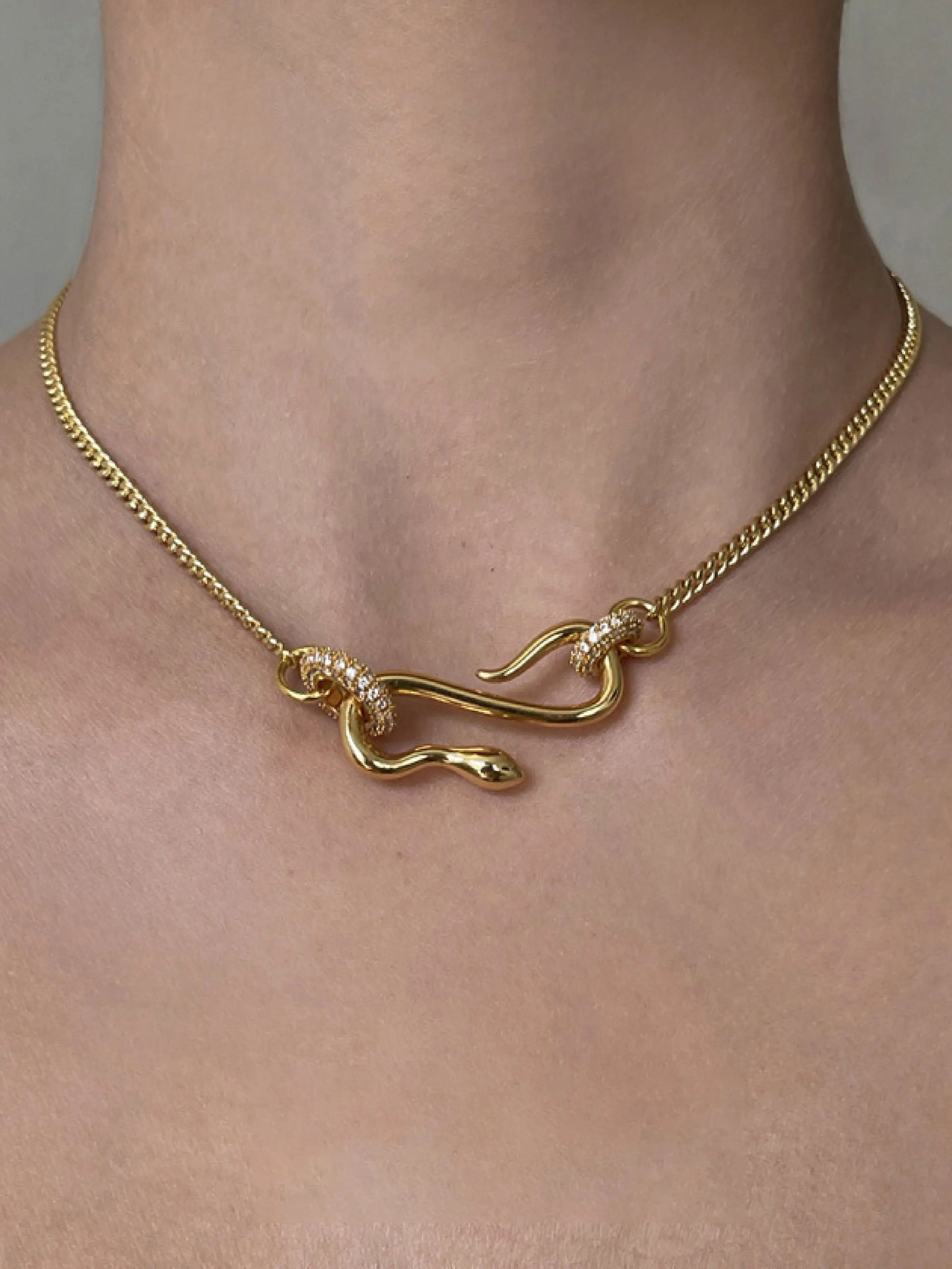 Snake Design Pendant Cuban Chain Necklace for Women & Men, Cuban Style Necklace, Cuban Link Design, Stainless Steel Jewelry for Party, Daily Clothing Decor, Trendy All-match & Exquisite Jewelry for Birthday Gift, Fashion Accessory, Chic Gorgeous Jewelry
