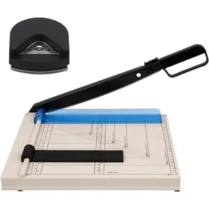 A4 Paper Cutter 12" Titanium Blade Guillotine Trimmer with Corner Rounder 12-Sheet Capacity for Cardstock Vinyl Photos Crafts Labels & Coupons