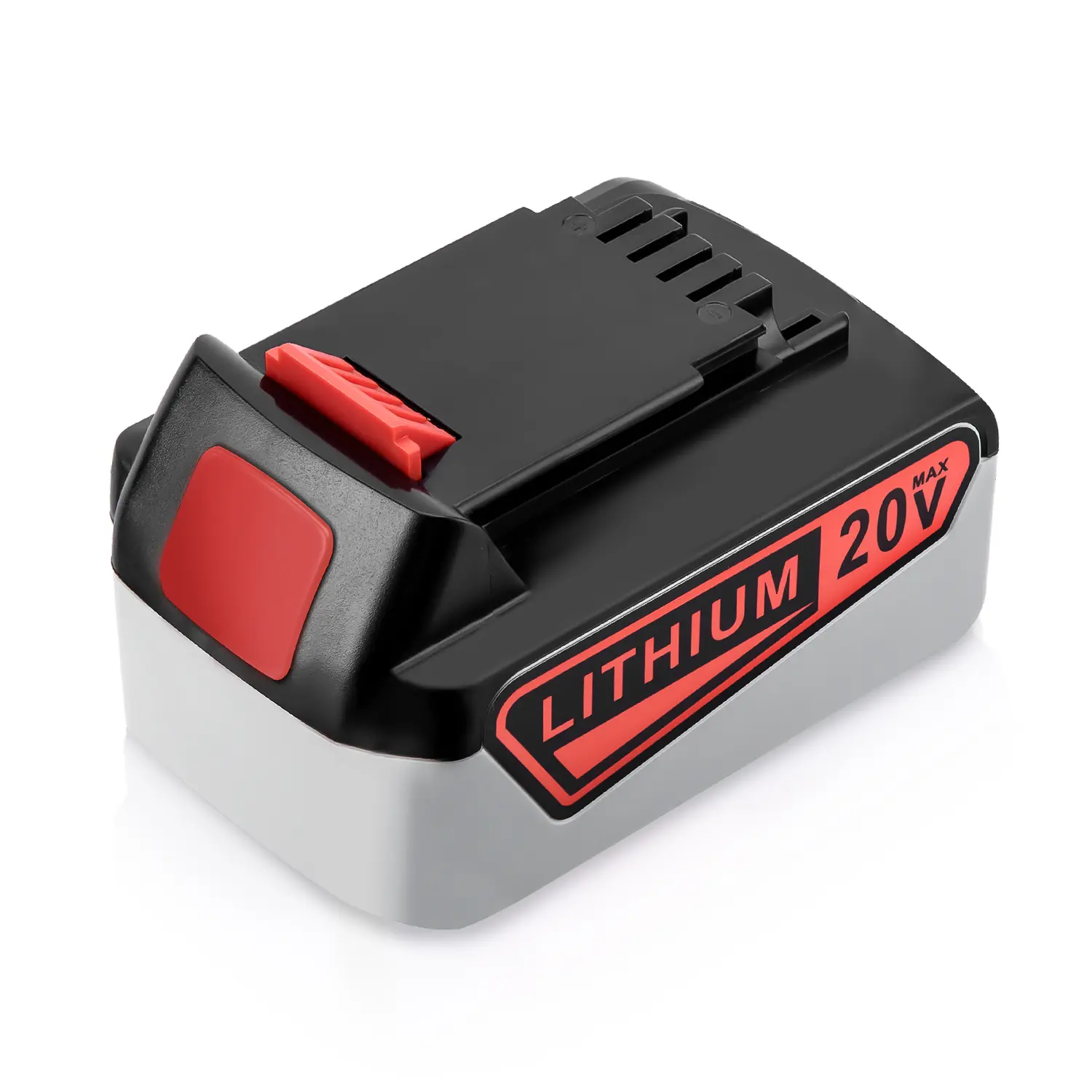 High Capacity 6000mAh 20 Volt MAX Rechargeable Lithium Replacement Battery, Universal Fit For All BLACK+DECKER 20V Cordless Power Tools, Compatible Model List: LBXR20, LBBX20, LBXR2020-OPE, LBXR20B-2, LB2X4020