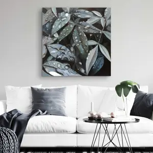212 MAIN After Rain Floral Hyperrealist Wall Photo Print - 32x32 in., Flower-Infused Modern Home Decor, Artistic Poster for Room Decoration (C1RC3232OT5U2R)