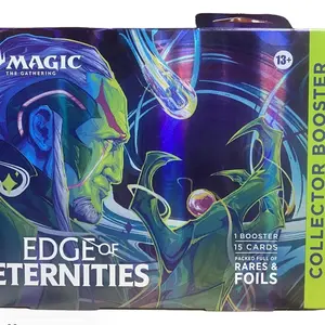 Magic The Gathering Edge of Eternities Collectors Booster Omega Box - 1 Pack of 15 Cards with Rares & Foils for Collectors Sealed