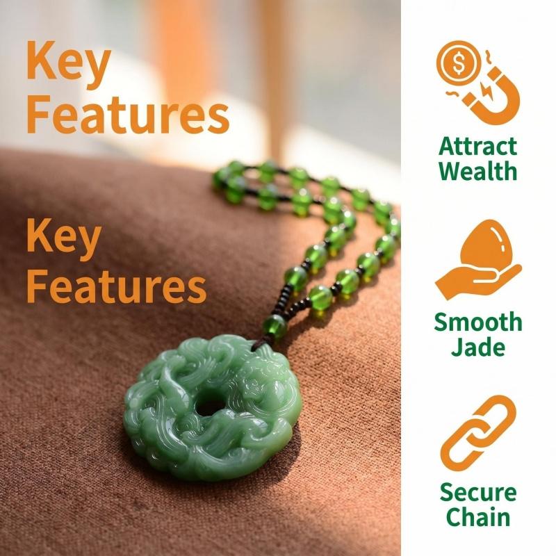 1pc Green Jade Hand-Carved Pixiu Dragon PendantNecklace Wealth Attraction Protection AuspiciousAmulet Unisex Lucky Jewelry Christmas BirthdayGift 1pc Green Jade Hand-Carved Pixiu Dragon PendantNecklace Wealth Attraction Protection AuspiciousAmulet Unisex Lucky Jewelry Christmas BirthdayGift
