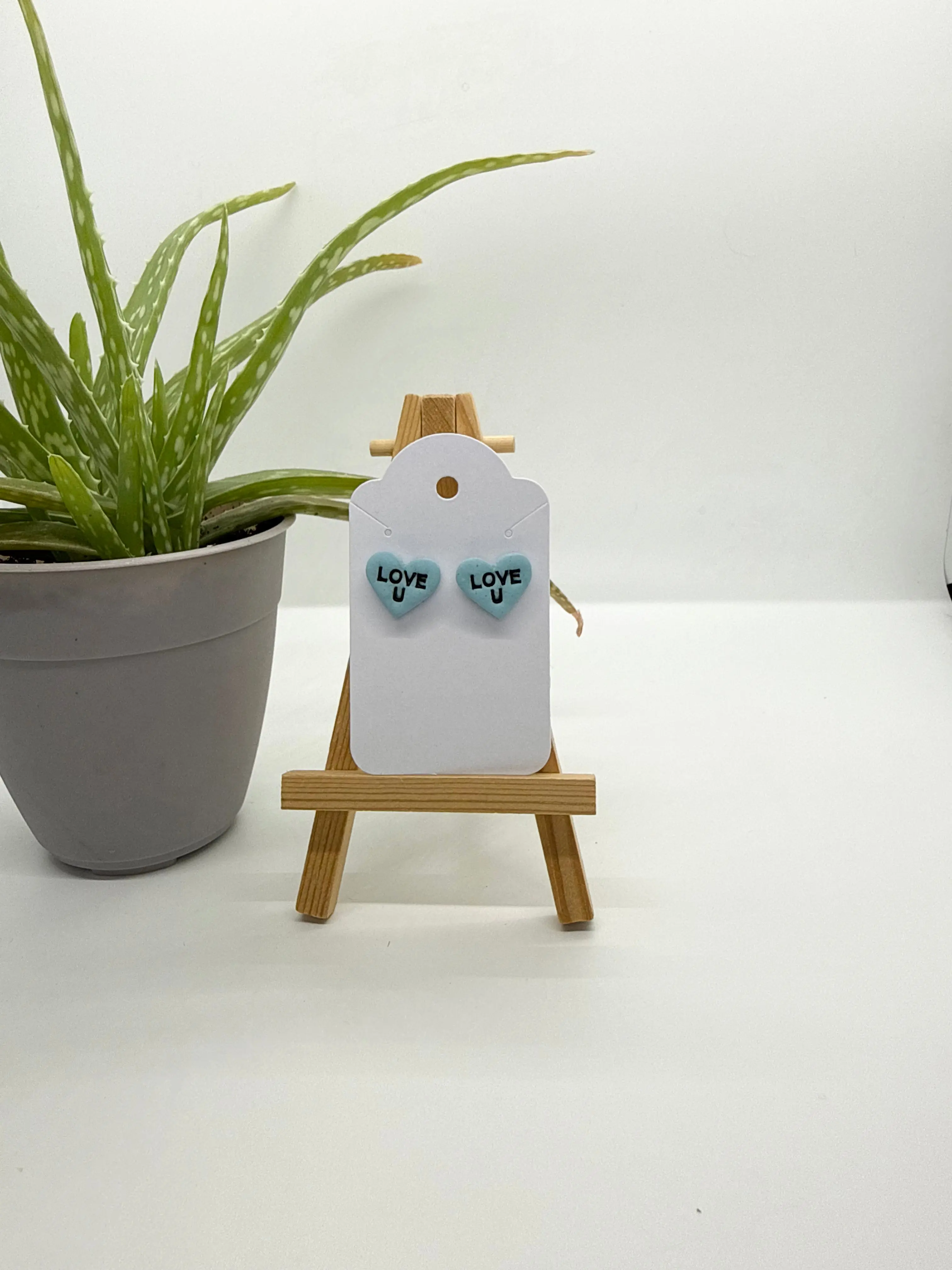 Conversation Hearts - Polymer Clay Earrings
