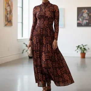 Classic Mesh Dress for Ladies, Elegant Versatile Mesh Fabric Simple Chic Silhouette for Everyday Wear and Special Events