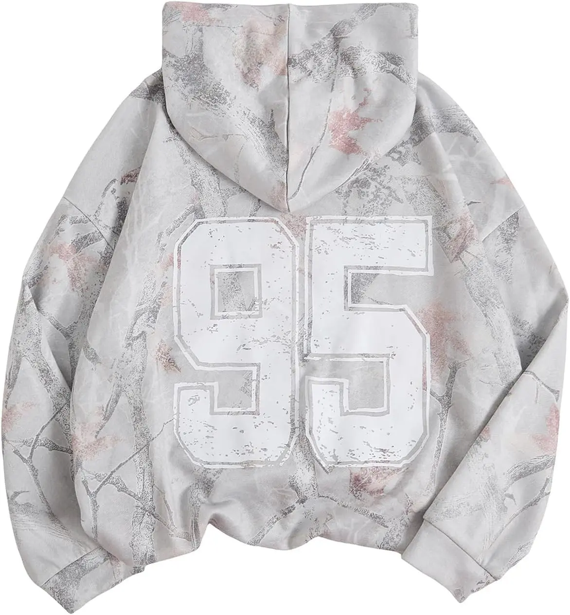 Girl's Number Camo Hoodies Long Sleeve Oversized Sweatshirts Hoodie Pullovers Streetwear Trendy(Gift)