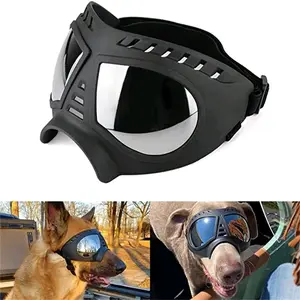 Cool Dog Sunglasses with UV Protection and WindProf Goggles