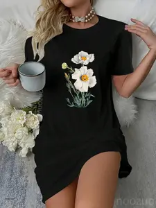 Watercolor Matilija Poppies Flower Art By Mary Vaux Walcott Dress