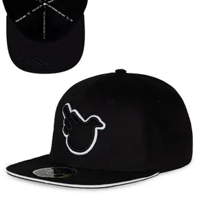 The Snowbird Black and White Flat Bill SnapBack