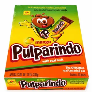 Pulparindo Mago Box with 20 bars Tamarindo Mexican Candy Snack