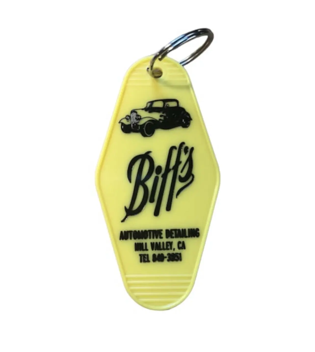 Back To The Future inspired BIFF'S AUTOMOTIVE keytag/keyfob
