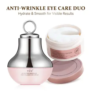 YCZ Instant Eye Renewal Kit | Electric Massage Eye Cream & Caffeine Eye Maskfor Hydration, Depuffing & Fine-Line Smoothing