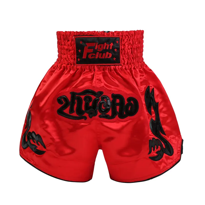 Cool red and black floral Muay Thai pant
