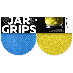 Jar Opener Gripper Pad, Jar Grippers For Opening Jars For Opening Bottles, Cans , 8 Multi Purpose Manual  Grip Pads, 5.5" Round By