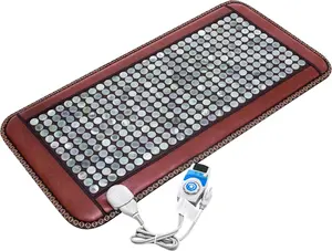 Natural Jade Heating Pad - Adjustable Temperature and Auto Timer Off，Best Gifts for Women Men Mom Dad (38" x 24")