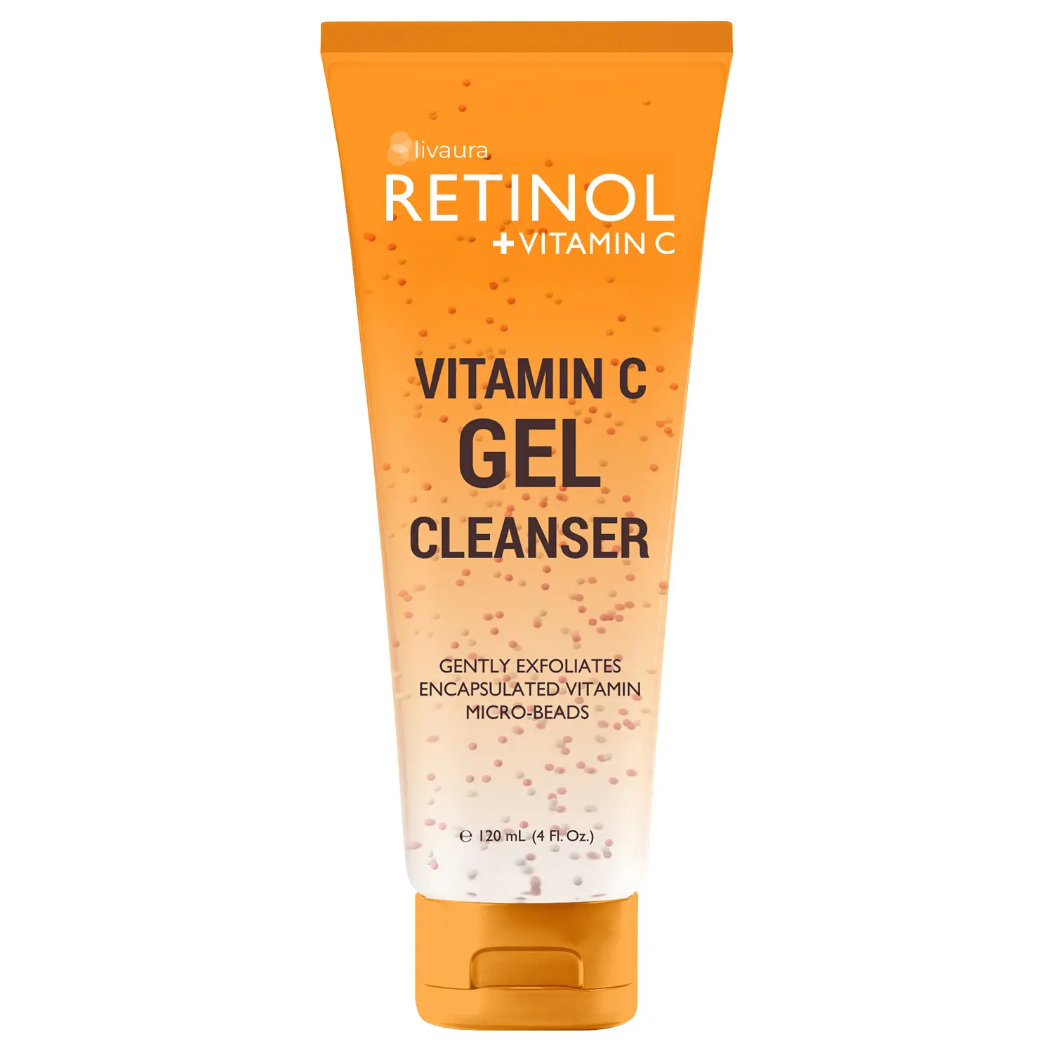 LIVAURA Retinol + Vitamin C Cleanser Face Wash, Brightens and Reduces Signs of Aging, Fine Lines and Uneven Texture, 4 Oz Facial Skin Repair