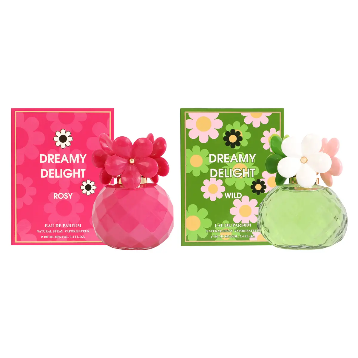 EBC Bundle of Perfume Dreamy Light Rosy and Wild Eau De Parfum Natural Spray 100Ml/3.4fl.oz.