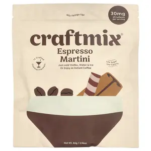 Craftmix Espresso Martini, 12 Packets, 0.25 oz (7 g) Each