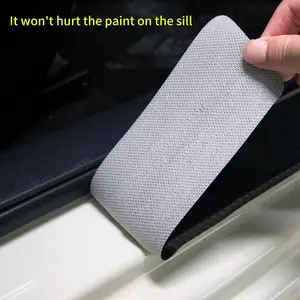 Universal Carbon Fiber Style Door Sill Guards - Heavy Duty Anti-Scratch for Trucks/SUVs/Sedans Dodge/Toyota/Audi/Jeep/BMW/GMC/TRD/