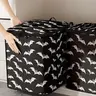 Bat Print Blanket Storage Bag, Multifunctional Storage Bag, Space Saving Bags, Cute and Practical Kids Bedding Organizer, Storage Tote, Durable Material with Handle, Perfect for Home Use
