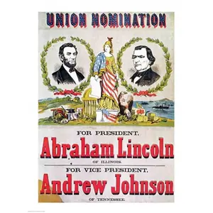 Posterazzi  Electoral Campaign Poster for The Union Nomination with Abraham Lincoln Poster Print - 18 x 24 in.