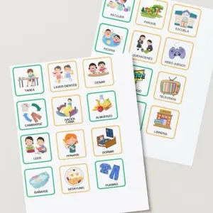 Daily Routine Chart for Kids - Educational Charts with Various Activities and Educational Themes for Learning and Development
