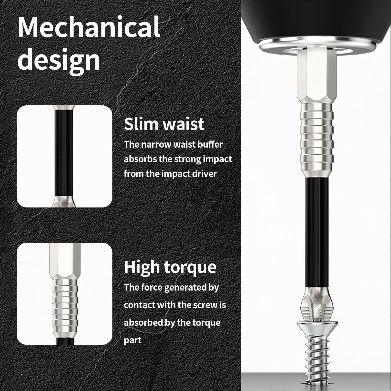 High-Magnetic Screwdriver Drill Bit Set, 2026 New k5 Impact Resistant Non Slip Bit, Anti Slip Screwdriver Bits for Dry Wall, Sheetrock
