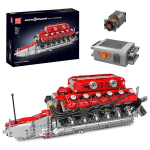 Mould King 10169 V12 Engine Drive Motor Model Drive Kit Building Block Adult Boy Gift Toy 3472 Pcs Crafts