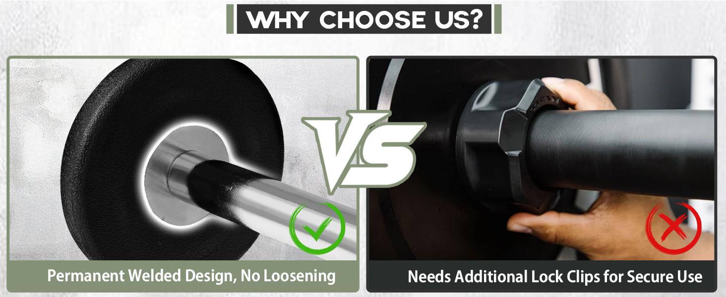 Pre-Loaded EZ Curl Barbell Set – 20 lb Fixed Weight Barbell for Strength Training & Weightlifting with Knurled Handle Design & Durable PVC Coating Muscle Exercise Equipment Home Gym Equipment